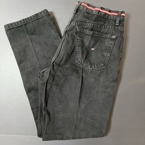 Vintage Tommy Hilfiger Jeans Women's 6 Straight Leg Black 2002 Retro Western